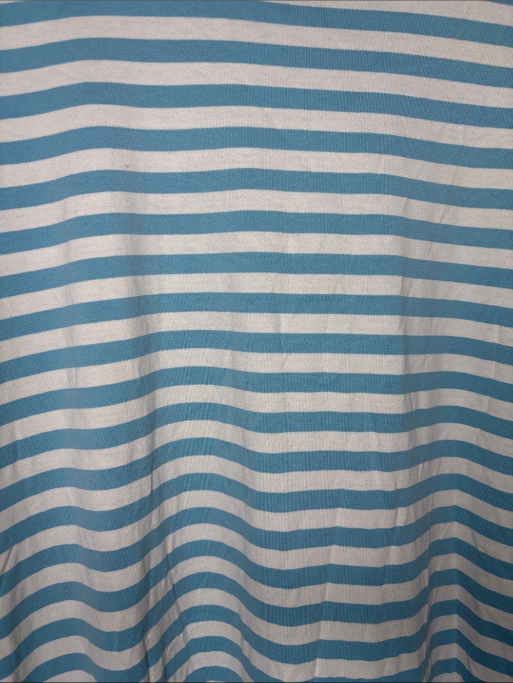 Marimekko Finland Light Blue and White Striped Cotton Tee Dress - Picture 4 of 6